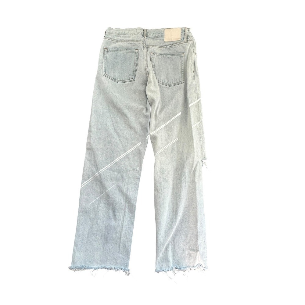 GRLFRND The Bella Low Rise Boyfriend Jeans Light Wash Distressed Echo Park 27 - Picture 10 of 12